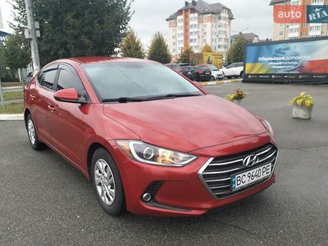 Красный Хендай Элантра, объемом двигателя 2 л и пробегом 196 тыс. км за 9200 $, фото 1 на Automoto.ua