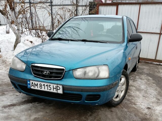 Синій Хендай Елантра, об'ємом двигуна 2 л та пробігом 350 тис. км за 2700 $, фото 1 на Automoto.ua