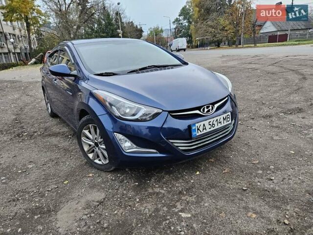 Хендай Элантра 2014 в Киеве на Automoto.ua Синий Хендай Элантра, объемом двигателя 1.8 л и пробегом 169 тыс. км за 8250 $, фото 1 на Automoto.ua