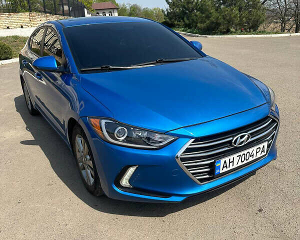 Синий Хендай Элантра, объемом двигателя 2 л и пробегом 131 тыс. км за 11500 $, фото 1 на Automoto.ua