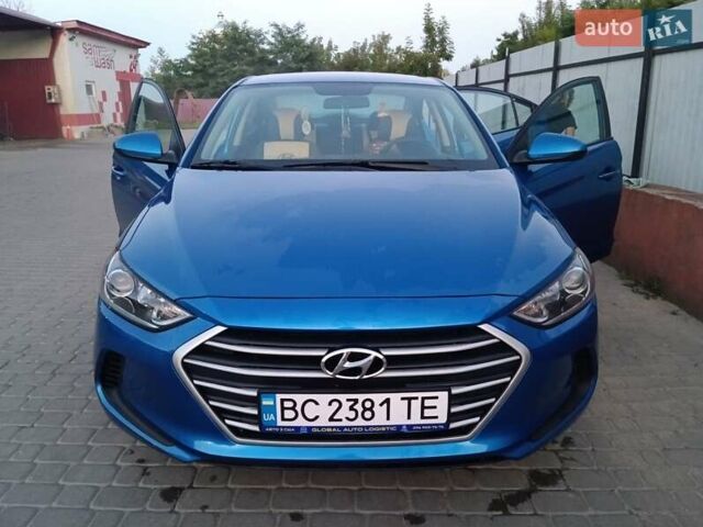 Синий Хендай Элантра, объемом двигателя 2 л и пробегом 75 тыс. км за 12500 $, фото 1 на Automoto.ua