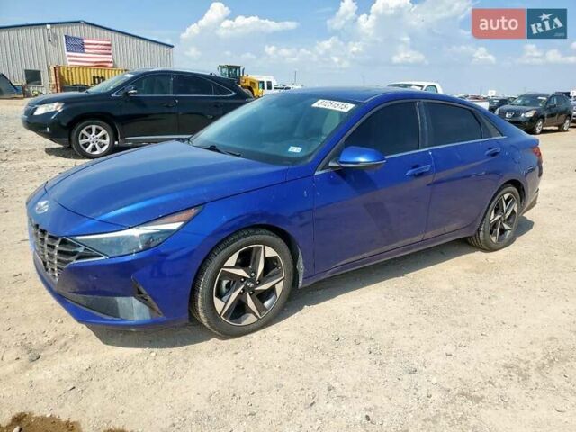 Синий Хендай Элантра, объемом двигателя 2 л и пробегом 107 тыс. км за 3900 $, фото 1 на Automoto.ua