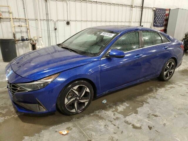 Синий Хендай Элантра, объемом двигателя 2 л и пробегом 92 тыс. км за 3800 $, фото 1 на Automoto.ua