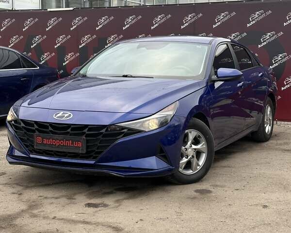 Синий Хендай Элантра, объемом двигателя 2 л и пробегом 118 тыс. км за 15000 $, фото 1 на Automoto.ua