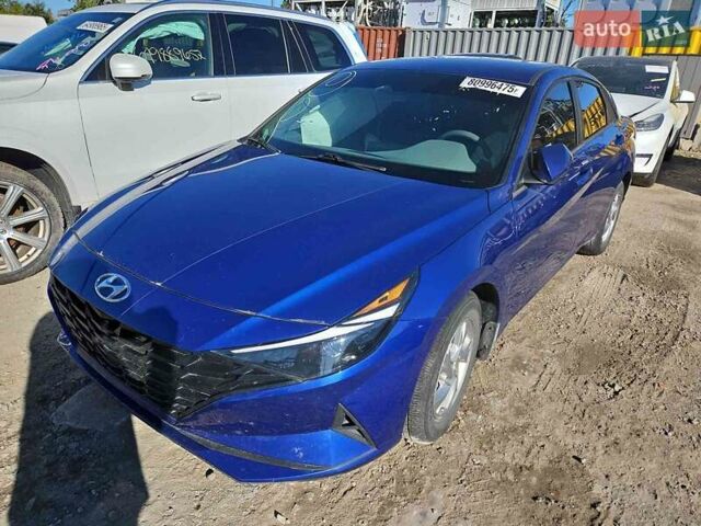 Синий Хендай Элантра, объемом двигателя 2 л и пробегом 44 тыс. км за 10700 $, фото 1 на Automoto.ua