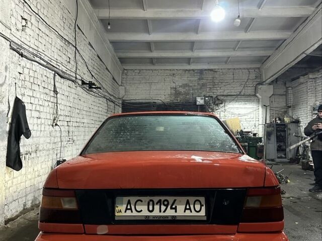 Красный Хендай Ексель, объемом двигателя 1.5 л и пробегом 3 тыс. км за 790 $, фото 1 на Automoto.ua