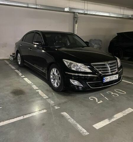 Черный Хендай Генезис, объемом двигателя 3.78 л и пробегом 159 тыс. км за 11000 $, фото 1 на Automoto.ua