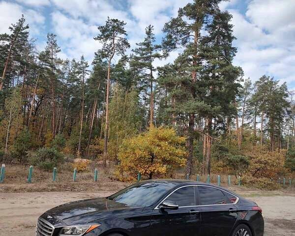 Чорний Хендай Генезис, об'ємом двигуна 3.78 л та пробігом 140 тис. км за 14500 $, фото 1 на Automoto.ua