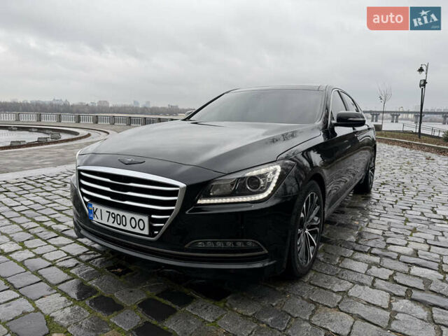 Черный Хендай Генезис, объемом двигателя 3.78 л и пробегом 125 тыс. км за 18999 $, фото 1 на Automoto.ua