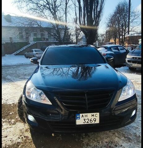 Синий Хендай Генезис, объемом двигателя 3.8 л и пробегом 290 тыс. км за 7800 $, фото 1 на Automoto.ua