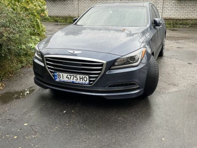 Синий Хендай Генезис, объемом двигателя 3.8 л и пробегом 84 тыс. км за 15500 $, фото 1 на Automoto.ua