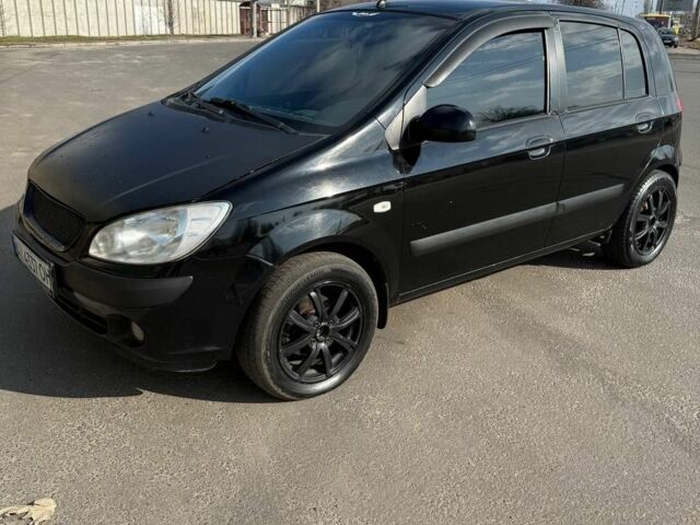 Черный Хендай Гетц, объемом двигателя 1.6 л и пробегом 332 тыс. км за 3500 $, фото 1 на Automoto.ua