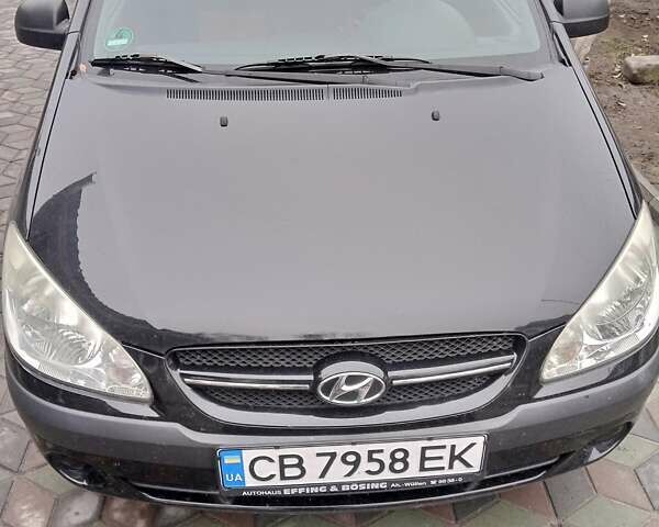 Черный Хендай Getz, объемом двигателя 1.09 л и пробегом 164 тыс. км за 4700 $, фото 1 на Automoto.ua