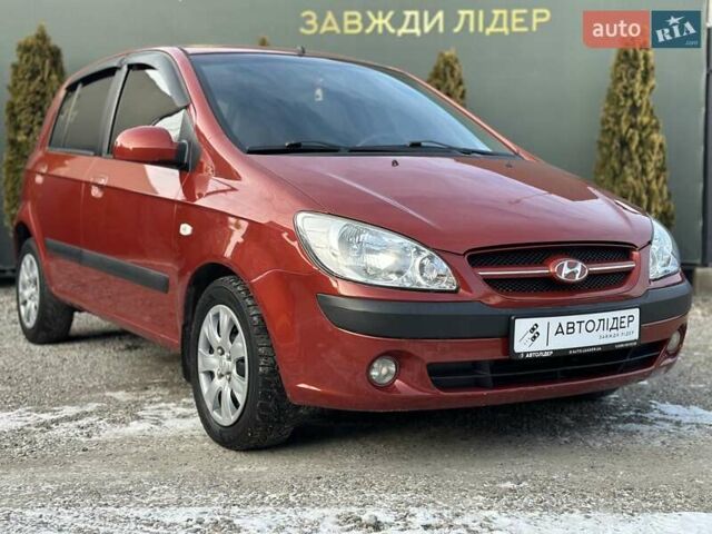 Красный Хендай Гетц, объемом двигателя 1.4 л и пробегом 132 тыс. км за 5990 $, фото 1 на Automoto.ua
