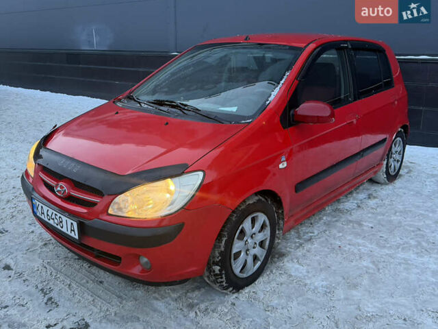 Красный Хендай Гетц, объемом двигателя 1.4 л и пробегом 228 тыс. км за 3999 $, фото 1 на Automoto.ua