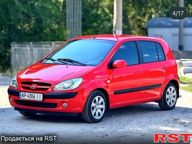 Красный Хендай Гетц, объемом двигателя 1.4 л и пробегом 186 тыс. км за 5500 $, фото 1 на Automoto.ua