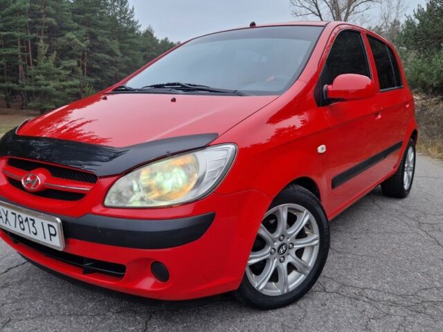 Красный Хендай Гетц, объемом двигателя 1.4 л и пробегом 244 тыс. км за 4450 $, фото 1 на Automoto.ua
