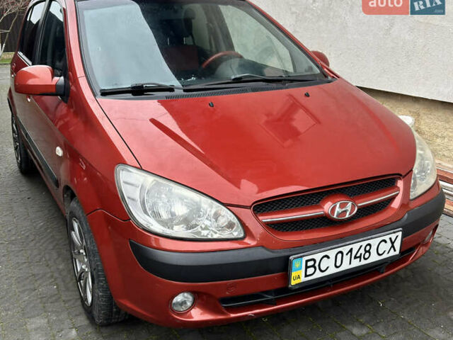 Красный Хендай Гетц, объемом двигателя 1.4 л и пробегом 159 тыс. км за 6000 $, фото 1 на Automoto.ua