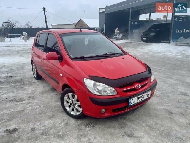 Красный Хендай Гетц, объемом двигателя 1.4 л и пробегом 119 тыс. км за 5500 $, фото 1 на Automoto.ua