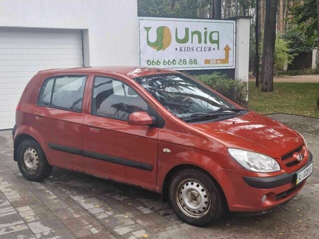 Красный Хендай Гетц, объемом двигателя 1.4 л и пробегом 133 тыс. км за 4852 $, фото 1 на Automoto.ua
