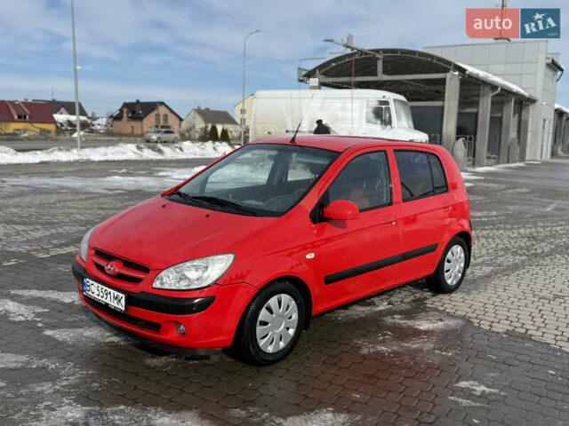 Красный Хендай Гетц, объемом двигателя 1.4 л и пробегом 150 тыс. км за 4999 $, фото 1 на Automoto.ua