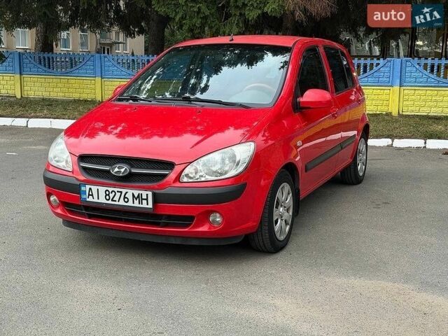 Красный Хендай Гетц, объемом двигателя 1.4 л и пробегом 148 тыс. км за 4900 $, фото 1 на Automoto.ua