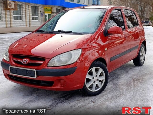 Красный Хендай Гетц, объемом двигателя 1.6 л и пробегом 117 тыс. км за 6300 $, фото 1 на Automoto.ua
