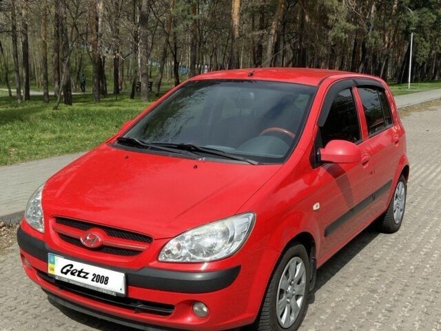Красный Хендай Гетц, объемом двигателя 1.4 л и пробегом 140 тыс. км за 4300 $, фото 1 на Automoto.ua