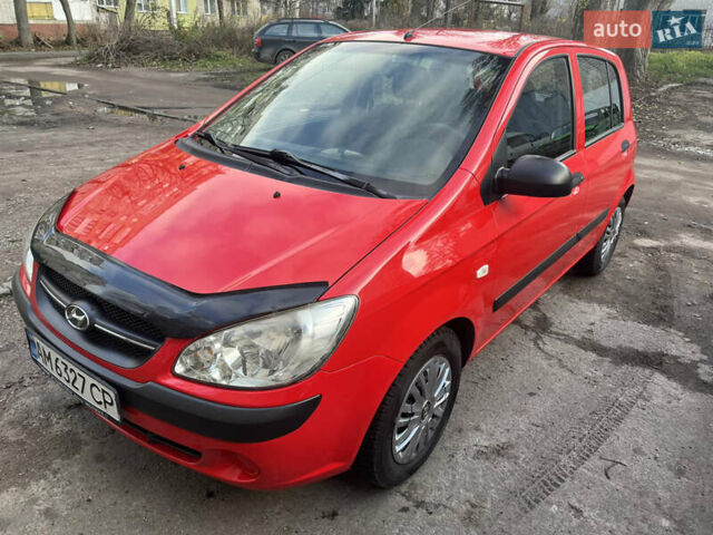 Червоний Хендай Гетц, об'ємом двигуна 1.09 л та пробігом 174 тис. км за 3900 $, фото 1 на Automoto.ua