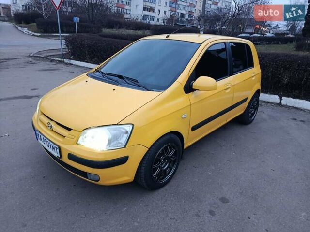 Желтый Хендай Гетц, объемом двигателя 1.34 л и пробегом 220 тыс. км за 2999 $, фото 1 на Automoto.ua