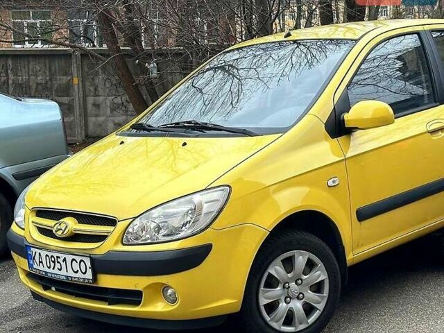 Желтый Хендай Гетц, объемом двигателя 1.1 л и пробегом 115 тыс. км за 3500 $, фото 1 на Automoto.ua