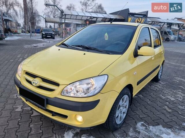 Желтый Хендай Гетц, объемом двигателя 1.4 л и пробегом 129 тыс. км за 5500 $, фото 1 на Automoto.ua