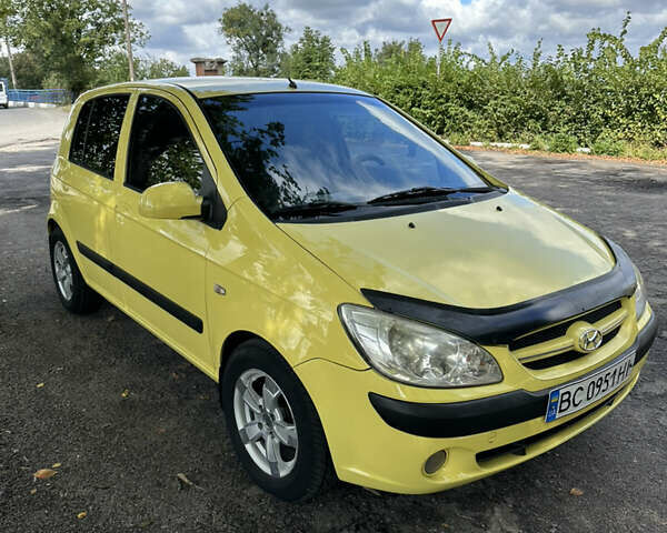 Жовтий Хендай Гетц, об'ємом двигуна 1.4 л та пробігом 207 тис. км за 4700 $, фото 1 на Automoto.ua