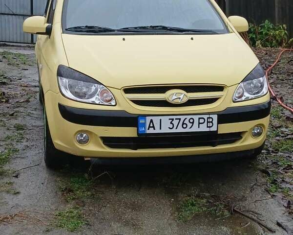 Желтый Хендай Гетц, объемом двигателя 1.4 л и пробегом 113 тыс. км за 4500 $, фото 1 на Automoto.ua