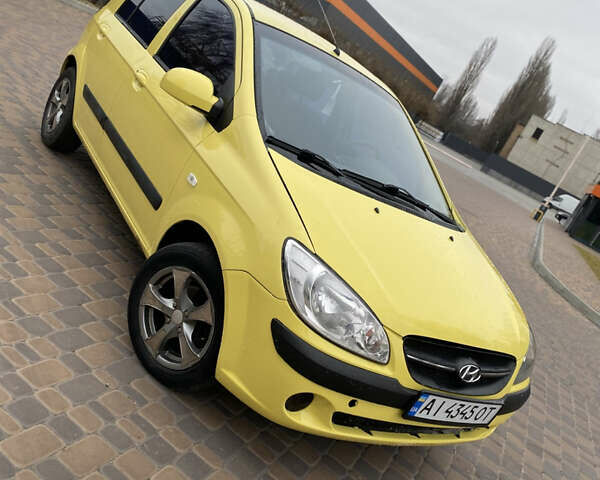 Желтый Хендай Гетц, объемом двигателя 1.4 л и пробегом 101 тыс. км за 4999 $, фото 1 на Automoto.ua