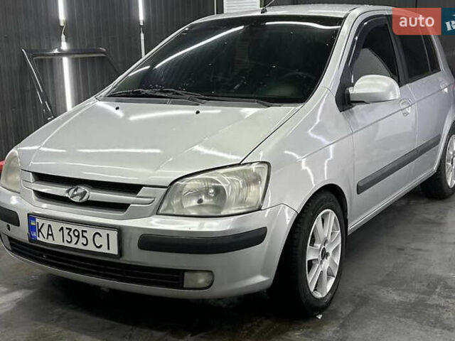Серый Хендай Гетц, объемом двигателя 1.6 л и пробегом 243 тыс. км за 4300 $, фото 1 на Automoto.ua