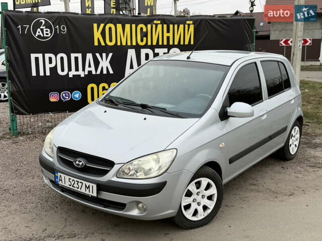 Серый Хендай Гетц, объемом двигателя 1.4 л и пробегом 211 тыс. км за 3500 $, фото 1 на Automoto.ua
