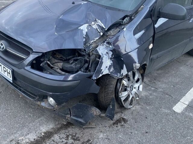 Серый Хендай Гетц, объемом двигателя 1.4 л и пробегом 198 тыс. км за 1600 $, фото 1 на Automoto.ua