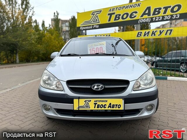 Серый Хендай Гетц, объемом двигателя 1.4 л и пробегом 173 тыс. км за 5350 $, фото 1 на Automoto.ua