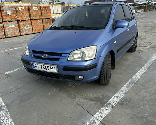 Синий Хендай Гетц, объемом двигателя 1.34 л и пробегом 200 тыс. км за 3850 $, фото 1 на Automoto.ua