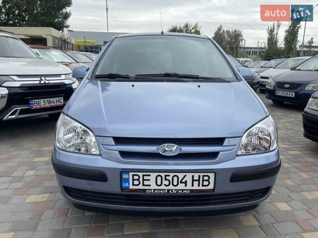 Синий Хендай Гетц, объемом двигателя 1.3 л и пробегом 163 тыс. км за 5600 $, фото 1 на Automoto.ua