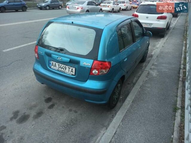 Синий Хендай Гетц, объемом двигателя 1.34 л и пробегом 245 тыс. км за 4800 $, фото 1 на Automoto.ua