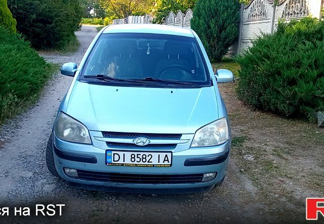 Синий Хендай Гетц, объемом двигателя 1.3 л и пробегом 200 тыс. км за 3600 $, фото 1 на Automoto.ua