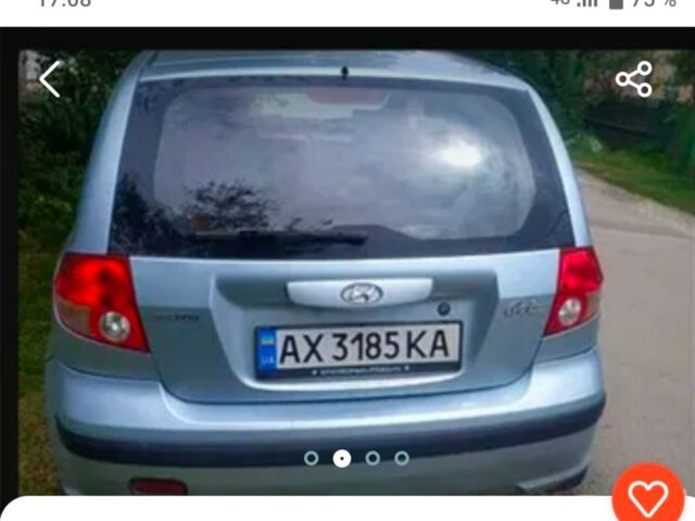 Синий Хендай Гетц, объемом двигателя 1.3 л и пробегом 280 тыс. км за 2500 $, фото 1 на Automoto.ua