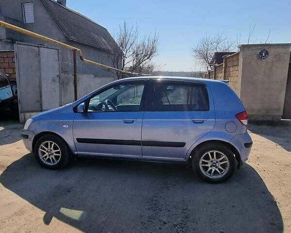 Синий Хендай Гетц, объемом двигателя 1.3 л и пробегом 222 тыс. км за 3999 $, фото 1 на Automoto.ua