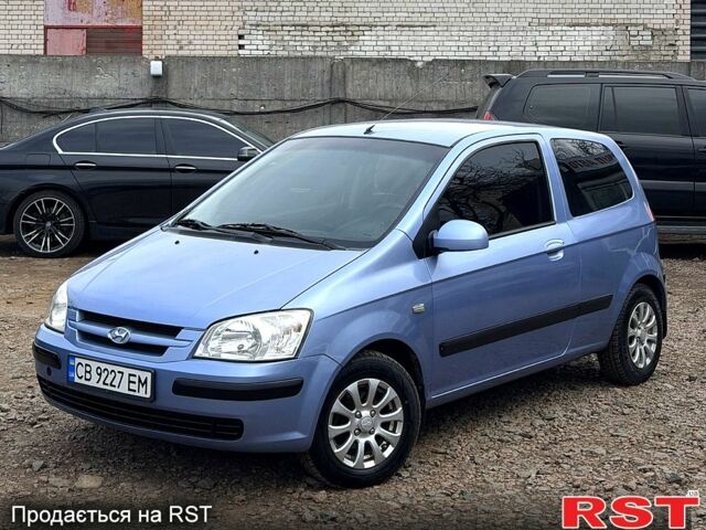 Синий Хендай Гетц, объемом двигателя 1.1 л и пробегом 215 тыс. км за 2950 $, фото 1 на Automoto.ua