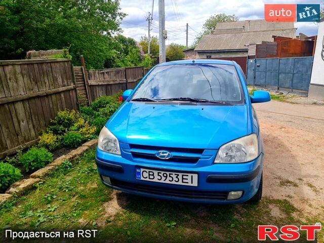 Синий Хендай Гетц, объемом двигателя 1.3 л и пробегом 204 тыс. км за 3000 $, фото 1 на Automoto.ua