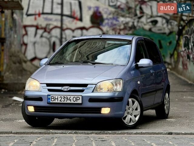 Синий Хендай Гетц, объемом двигателя 1.6 л и пробегом 190 тыс. км за 3500 $, фото 1 на Automoto.ua