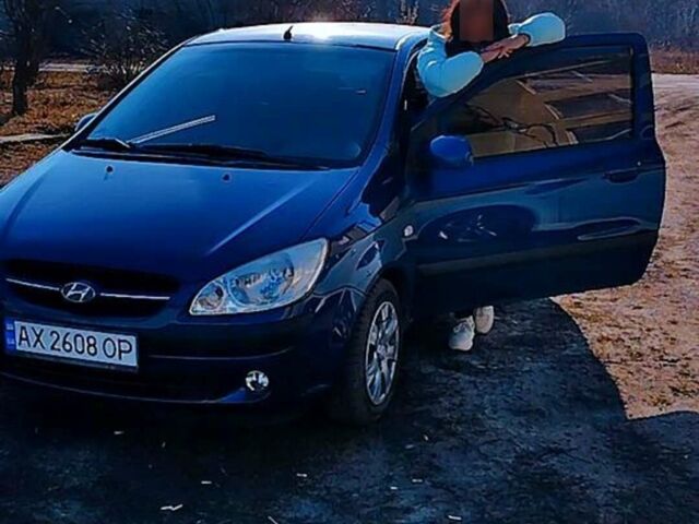 Синий Хендай Гетц, объемом двигателя 1.1 л и пробегом 260 тыс. км за 5000 $, фото 1 на Automoto.ua