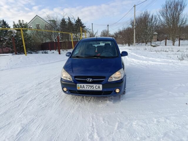 Синий Хендай Гетц, объемом двигателя 1.4 л и пробегом 141 тыс. км за 5450 $, фото 1 на Automoto.ua